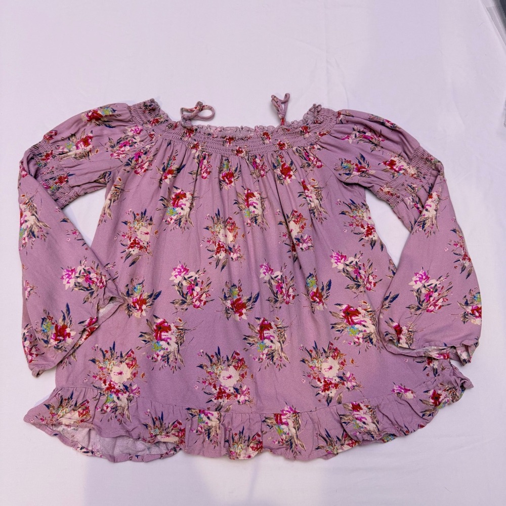 Girls‎ Off The Shoulder Long Sleeve Shirt